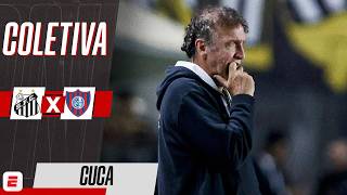 COLETIVA SANTOS: CUCA FALA AO VIVO APÓS EMPATE CONTRA O SAN LORENZO NA LIBERTADORES | ESPN