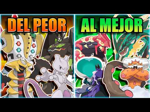 TODOS LOS POKEMON LEGENDARIOS DEL PEOR AL MEJOR