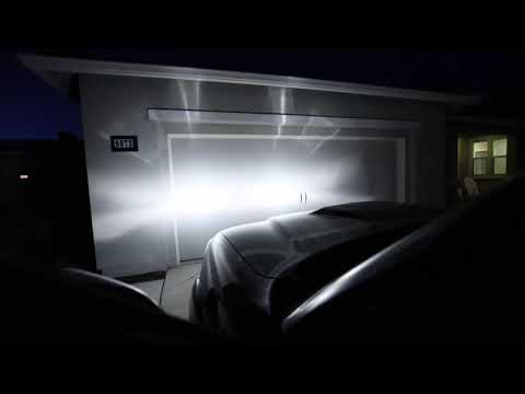 Rigid Industries SR2 30" LED Light Bar on 2008 Toyota Tacoma - Comparison to stock lights
