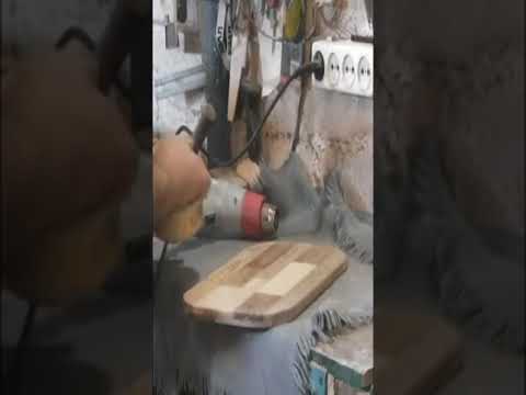 Разделочная доска из отходов. #Shorts