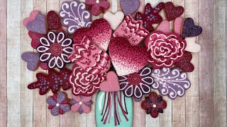 How to Decorate A Cookie | Valentine Cookie Bouquet