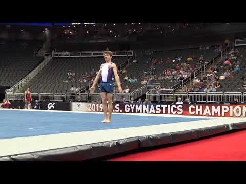 Nicolas Kuebler –  Floor Exercise – 2019 U.S. Gymnastics Championships – Junior Men Day 1