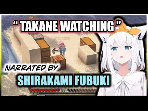 Fubuki Peeping on Lui-nee in Docuseries 'Takane Watching' - Hololive Minecraft Server Funny Moments