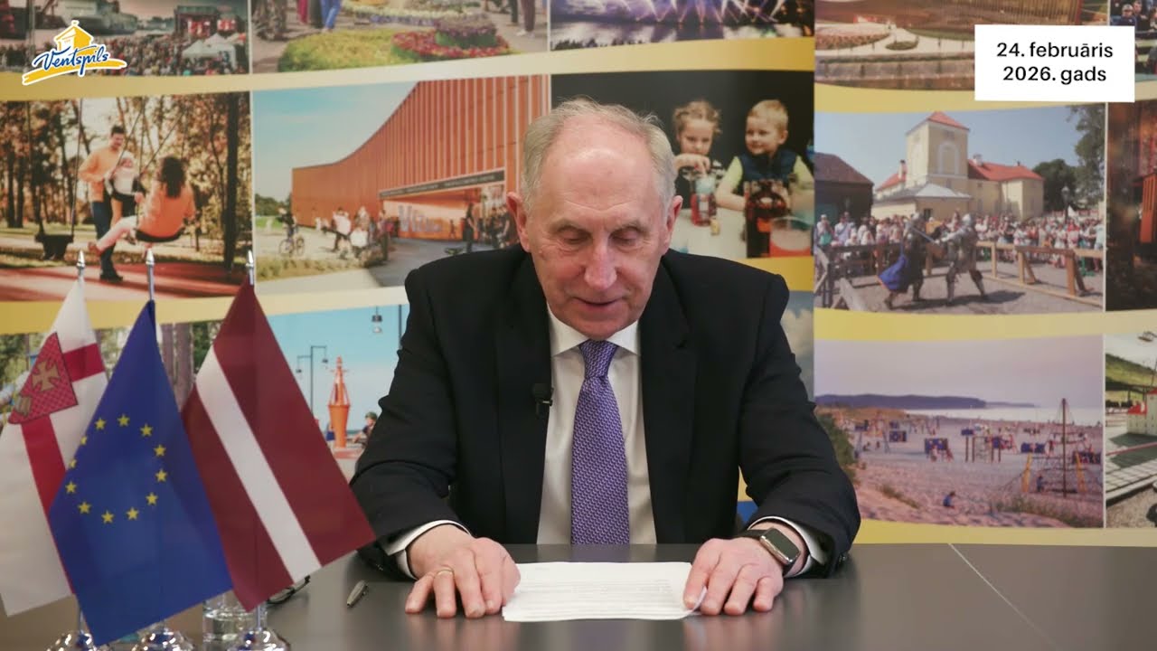 VIDEO: J.Vītoliņš par Ventspils pilsētas aktualitātēm – 24.02.2026.