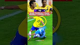 Quando Ronaldinho e Neymar Humilhou a argentina na Copa #futebol #neymar #ronaldinho #kingpanda #fyp