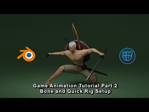 Animation tutorial for game dev Part 2 - Bone and Quick Rig Setup - Blender to Cascadeur