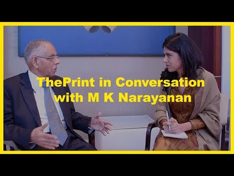 'Correlating the number of terror attacks with the nature of the govt. is fallacy "MK Narayanan