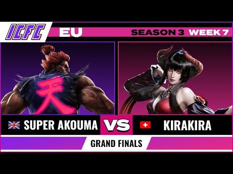 Super Akouma (Akuma) vs KiraKira (Eliza, Kunimatsu) Grand Finals: ICFC Tekken 7 EU Season 3 Week 7