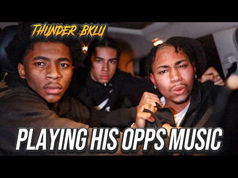 I PLAYED THUNDER BKLU OPP MUSIC INFRONT OF HIM AND THIS HAPPEND(GONE WRONG)DRILL RAPPER(FIRST VIDEO)