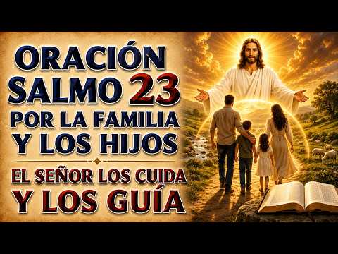 ORACIÓN SALMO 23 POR LA FAMILIA Y LOS HIJOS | EL SEÑOR LOS CUIDA Y LOS GUÍA