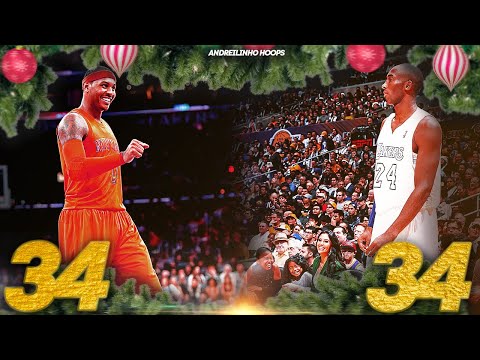 Kobe Bryant vs Carmelo Anthony Christmas Duel ● 34 POINTS EACH! ● Full Highlights ● 25.12.12 ● 60FPS