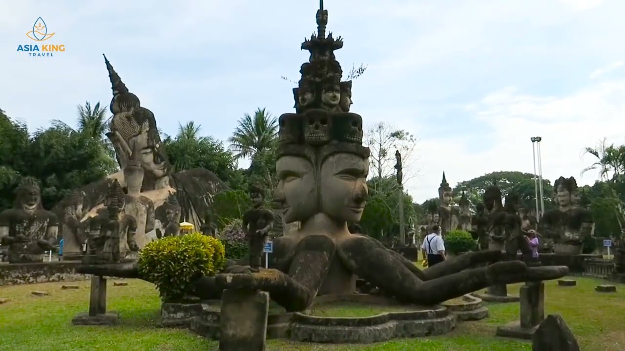 Garden of Buddha statues