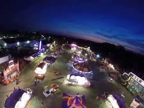 iew from the Carver County Fair ferris wheel at night