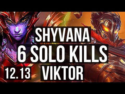 SHYVANA vs VIKTOR (TOP) | 4.0M mastery, 1500+ games, 6 solo kills, 8/1/1 | EUW Diamond | 12.13