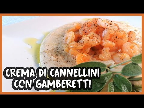 Crema di cannellini con gamberetti 🍤🍤 #83