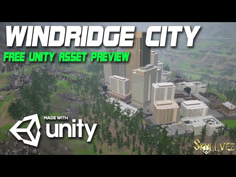 Windridge City | FREE Unity3D Asset Preview | 3D Open World City Environment | FREE Car Model Asset