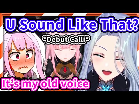 AmaLee Realizes How Different Debut Calli Sounds Like 【HololiveEN】