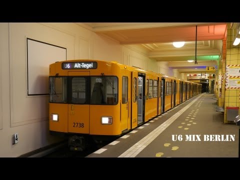 U-Bahn Berlin - Züge auf der U6 Mix [1080p]