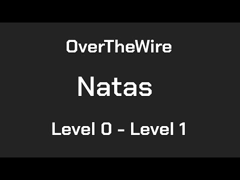 OverTheWire Natas Level 0 - Level 1