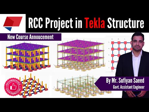 A Complete Project in Tekla Structure | RCC Project In Tekla Structure