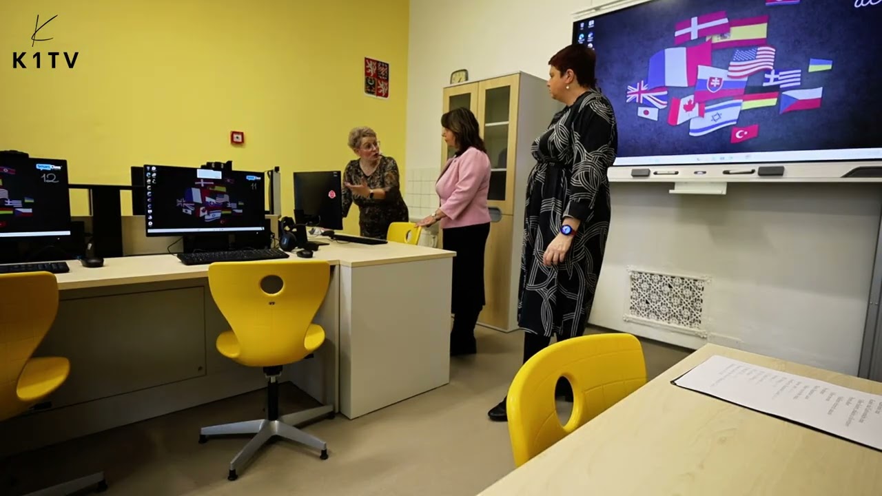 Nové učebny a konektivitu má nyní GOA Mariánské Lázně