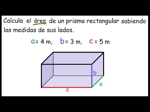 Área de un prisma rectangular
