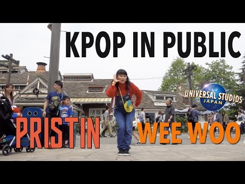 DANCING KPOP IN PUBLIC CHALLENGE 2 | Pristin Wee Woo Dance Cover in USJ [Charissahoo]