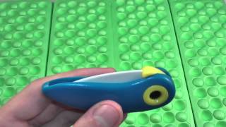 Bird Shape Ceramic Folding Fruit Knife - Blue