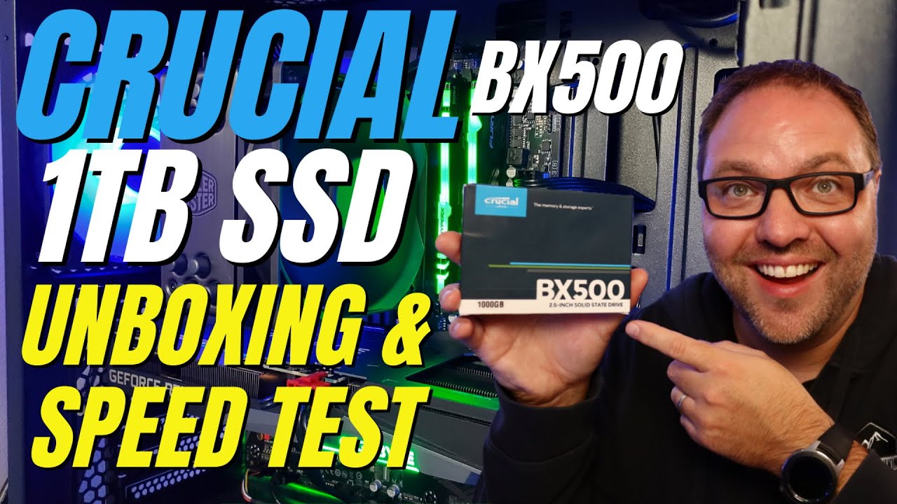Crucial BX500 1TB SSD Unboxing & Speed Test