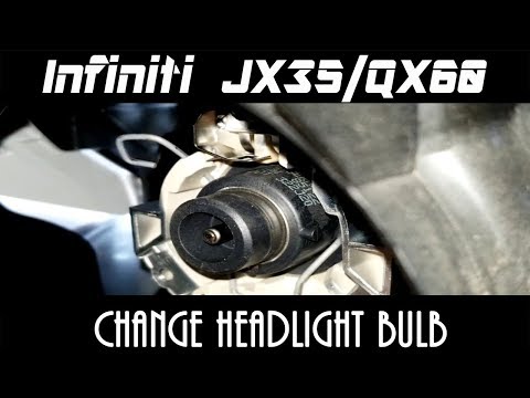 Infiniti JX35/QX60 - Changing Headlight Bulb