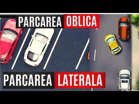 Parcarea laterală cu spatele într-un loc fix între 2 mașini și parcarea oblică pe stânga/dreapta Ep7
