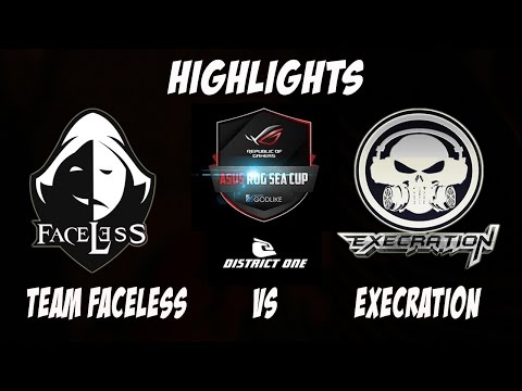 Faceless vs Execration Game 1 ASUS ROG SEA CUP