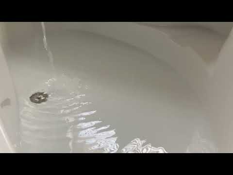 Large Triangle Bathtub Filling ASMR // Full Fill Slow 1 Hour Morning ☀️ Daytime 🛁 Natural Light