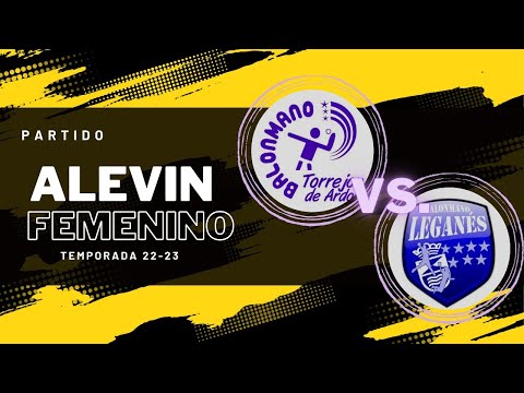 PARTIDO ALEVIN FEMENINO. BM TORREJÓN VS. BM LEGANÉS. (PARTE 1) - 12/11/2022