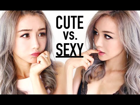 可愛VS性感 初學者化妝教程 ♥情人節 ♥前後對比 ♥翁傑 (Cute vs. Sexy Beginners Makeup Tutorial ♥ Valentines Day ♥ Before and After ♥ Wengie)