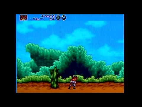 Gunstar Heroes on Sega Mega Drive / Genesis. Gameplay & Commentary