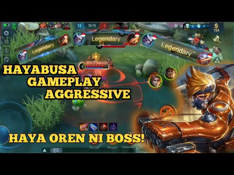 SUPER AGGRESSIVE PRO HAYABUSA GAMEPLAY | MOBILE LEGENDS