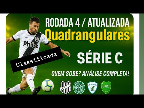 SÉRIE C ATUALIZADA | RODADA 4 | TABELA E CLASSIFICAÇÃO #futebol #seriec #pontepreta #brasileirão 