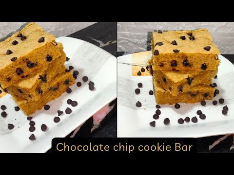 How to make chocolate chip cookie Bar by Kitchen With shabinajabbar