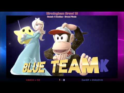 Bham Brawl 16 - Smash 4 Doubles - Grand Finals - KiMCHi & C2 vs DanGR & ChillyChilli