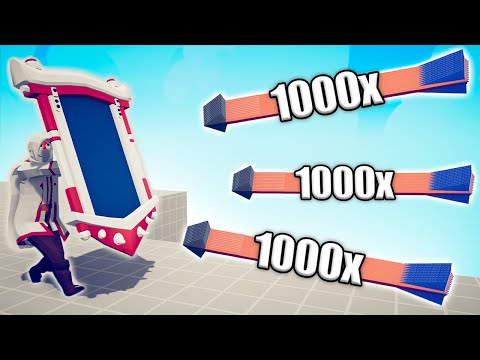 ASSASSIN MIRROR SHIELD vs 1000x OVERPOWERED UNITS - TABS | Totally Accurate Battle Simulator 2023