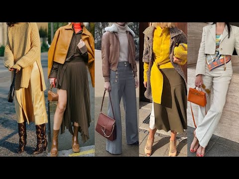 MODA MUJER 0T0Ñ0 INVIERNO 2024/2025/ Combinaciones de ROPA MODERNAS ELEGANTES Y SENCILLA MODERNAS