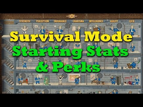 Surviving Survival Mode Ep. 1: Starting Stats & Perks - Fallout 4 Tips & Tricks