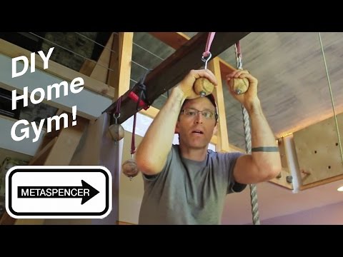 DIY Home Gym Workout Room For Climbing, Crossfit & Gymnastics Video