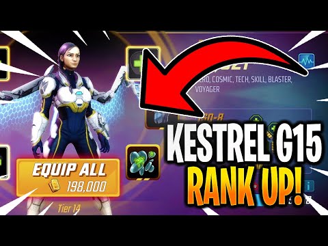 *NEW* G15 KESTREL RANK UP & GAMEPLAY! - MARVEL Strike Force - MSF