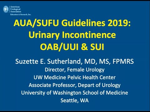 4 8 2020 Urology COViD Didactics - Urinary Incontinence- Evaluation & Treatment