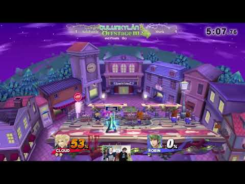 Oulunkylän Offstage 3 - WiiU Singles - Grand Finals - Solobattle(Cloud) vs Mursu(D3, Ganon, Robin)