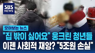 "집 밖이 싫어요" 웅크린 청년들, 이젠 사회적 재앙? "5조원 손실" / SBS / 모아보는 뉴스
