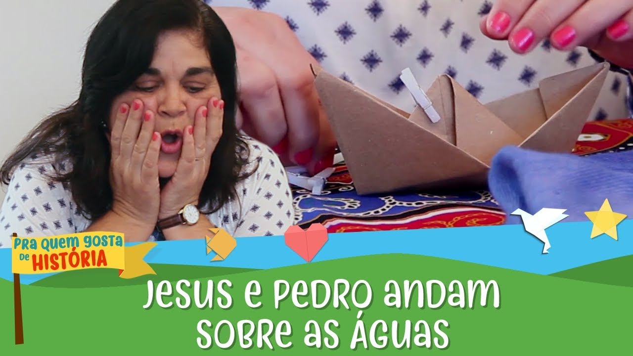 Jesus e Pedro andam sobre as águas