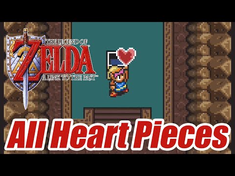 The Legend of Zelda: A Link to the Past - All Heart Pieces
